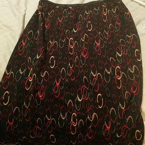 Multi colored pencil skirt size small
